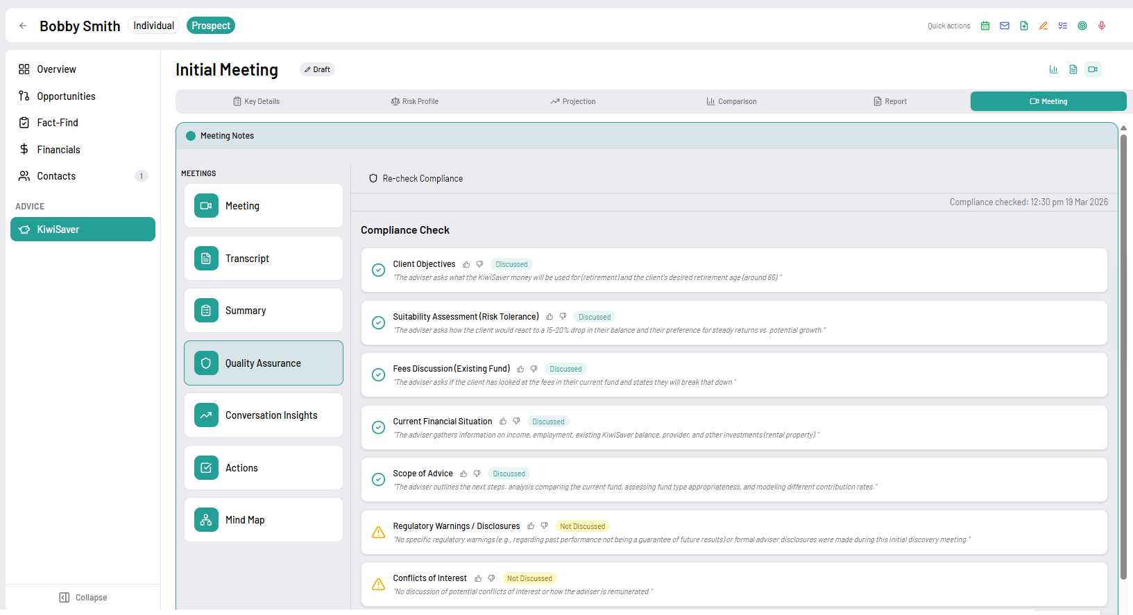 Compliance you can trust — quality assurance check in Adiso