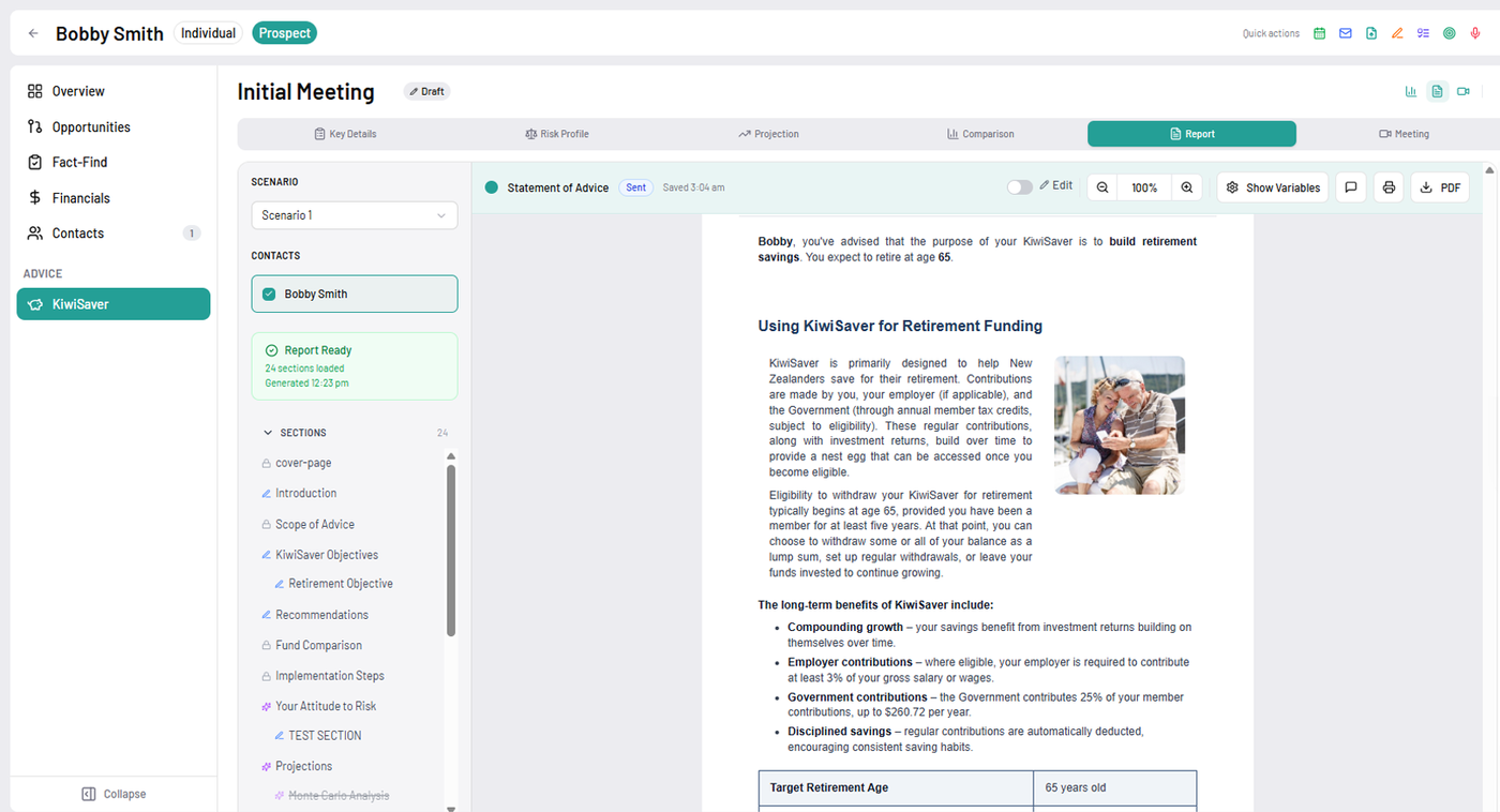 Efficiency and scalability — Statement of Advice generation in Adiso
